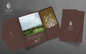 ALPINE GOLF CLUB : ออกแบบบัตรสำหรับสมาชิก บัตรกำนัลประจำปี