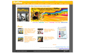 Raffles : Web Design, ออกแบบเว็บไซต์