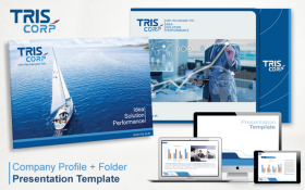 TRIS : ออกแบบ Company Profile & Folder Design