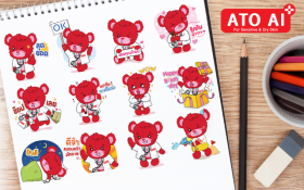 ATO AI : Character Design, ATO AI Mascot Design